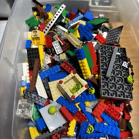 LEGO Bulk Lot Loose Bricks & Pieces, Multicolor Plastic, Storage Bucket/Tub