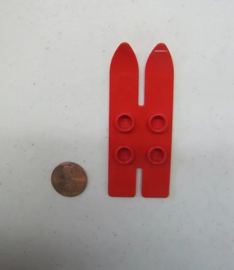 Lego Duplo RED SKIS Vintage for Skiing Jet Ski Snowmobile Snow Water Skis