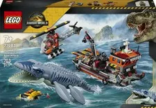 LEGO Jurassic World Mosasaurus Dinosaur Boat Attack 77983 Building Toy Set New