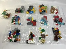 LEGO New 13 Bags of Small Pieces in Unopened Packages - Lot of Pictures