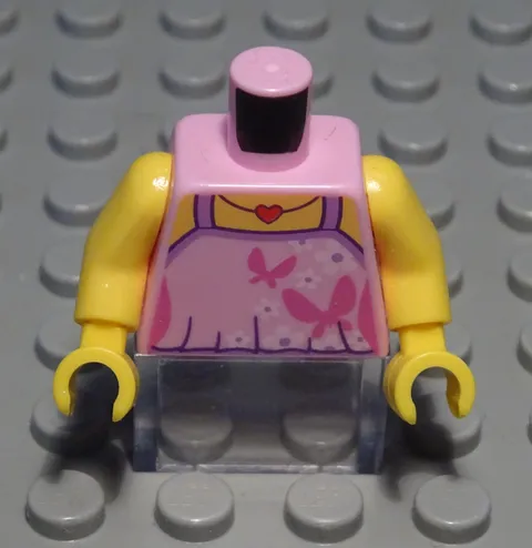 Lego Figure Accessories Top Torso Pink With Decor