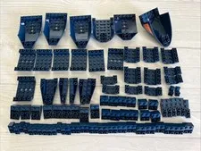 LEGO DARK BLUE LOT 83 PCS INVERTED BRICK SLOPE HULL VARIETY EARTH NAVY BLUE