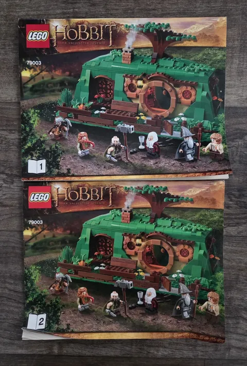 LEGO Instructions 79003 LOTR Hobbit Unexpected Journey Manuals 1-2 Only