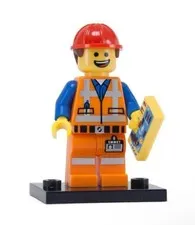 LEGO The Movie Series 1 Collectible Minifigures 71004 - Hard Hat Emmet