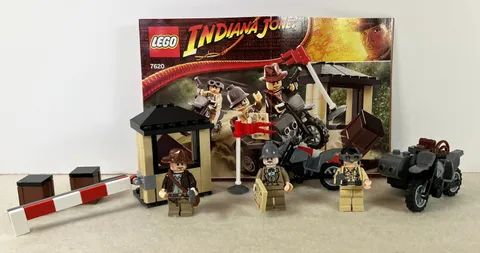 LEGO 7620: Indiana Jones Motorcycle Chase, Excellent Condition