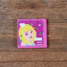 LEGO Friends Heartlake Hair Salon Poster Tile 2x2 Dark Pink 3068pb0915 Scratched