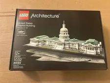 LEGO ARCHITECTURE United States Capitol Building 21030 New In Factory Sealed Box