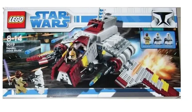 LEGO 8019 Star Wars Republic Attack Shuttle 636pcs SEALED FedEx Shipping