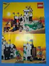 Lego 6081 King's Mountain Fortress Instructions Manual Booklet ONLY