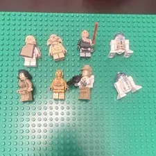 LEGO Star Wars Minifigure Lot Luke Skywalker R2-D2 C-3PO Lightsaber READ DESC.