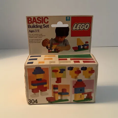 VTG 1985 #304 LEGO Basic Building Block Set Sealed New In Box
