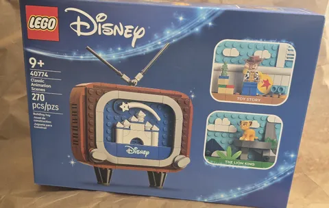 LEGO 40774 Disney Classic Animation Scenes, Retro TV, Toy Story & Lion King NIB