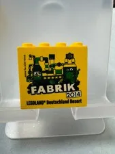 Lego Collectible Brick Custom Brick 2x4x3 Yellow Legoland Factory 2014