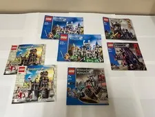 (7) LEGO Knights Kingdom / Kingdoms Castle Knight  10176 Instruction Manuals Lot