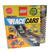LEGO Klutz Race Cars 10 Activity Book Set Building Kit Race Track Car Building