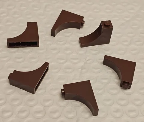 NEW LEGO 6X BRICK 1X3X2 W/INSIDE BOW  #18653.