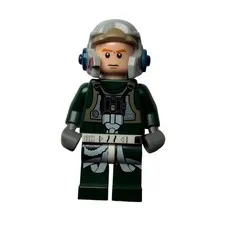 LEGO Star Wars A-Wing Pilot Minifigure Dark Green Flight Suit sw0437 Rebel