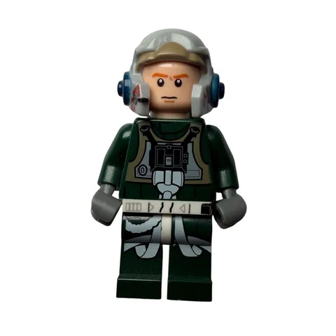 LEGO Star Wars A-Wing Pilot Minifigure Dark Green Flight Suit sw0437 Rebel