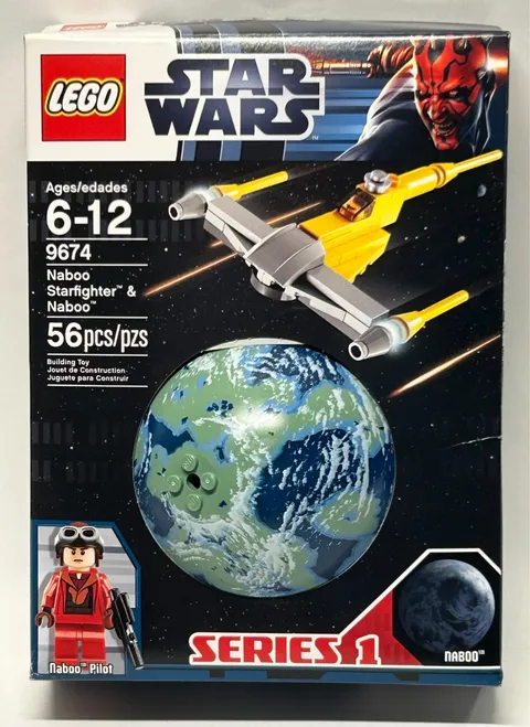 LEGO Star Wars 9674 Naboo Starfighter - Naboo Pilot (New, Factory Sealed)