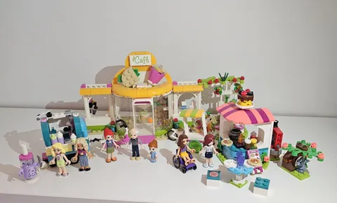 LEGO Friends Lot Organic Cafe 41444 Bubble Tea Shop 41733 Pancake Shop 41753 99%