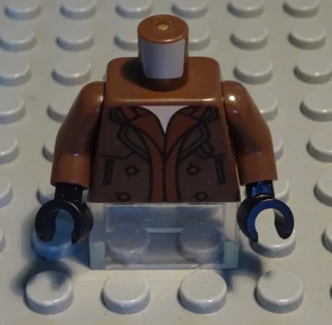 Lego figure accessories top torso new brown with decor