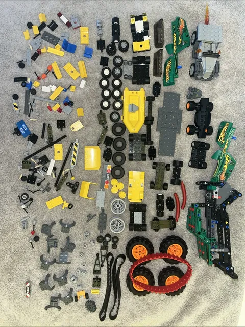 LEGO Bulk Lot Vehicle Parts Wheels Assorted vehicles, and more!