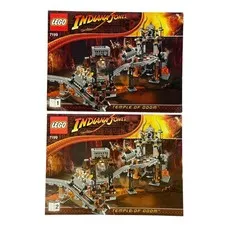 LEGO Indiana Jones 7199 Temple of Doom Instruction Manual Booklets 1 & 2