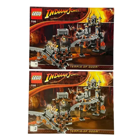 LEGO Indiana Jones 7199 Temple of Doom Instruction Manual Booklets 1 & 2