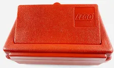 1980s Red Lego Carry Case Storage Container Made In USA 11.5”X7.5”X3 " (EB#1)