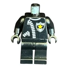 LEGO Classic Town Police Zipper Sheriff Star Minifigure Parts Missing Head Hat
