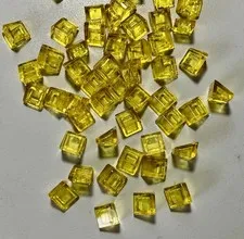 Lego 50 New Pieces Trans Yellow Roof Tile Cheese Slope Wedge 1x1 x2/3 (35338)