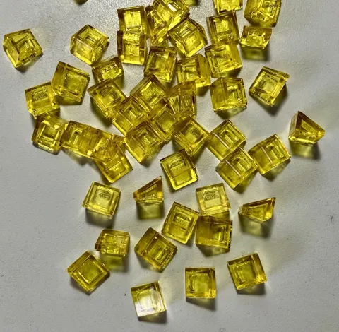 Lego 50 New Pieces Trans Yellow Roof Tile Cheese Slope Wedge 1x1 x2/3 (35338)