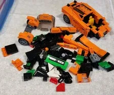  LEGO Set Pcs Parts Orange Black Maclaren Car Not Complete 