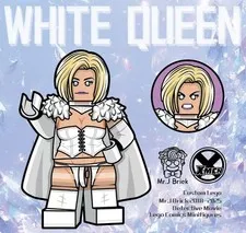 Mr J Brick Minifigure Custom Emma The White Queen