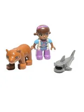Lego Duplo Doc McStuffin Figures Brown Bear Gray Shark Mixed Lot 3 Replacements
