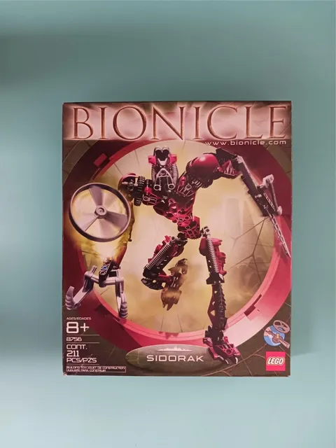 2004 LEGO 8756 Bionicle SIDORAK ~ EMPTY BOX ONLY ~ NICE