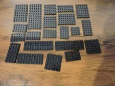 LEGO  Black Flat Base Plate Lot Building Parts Pieces