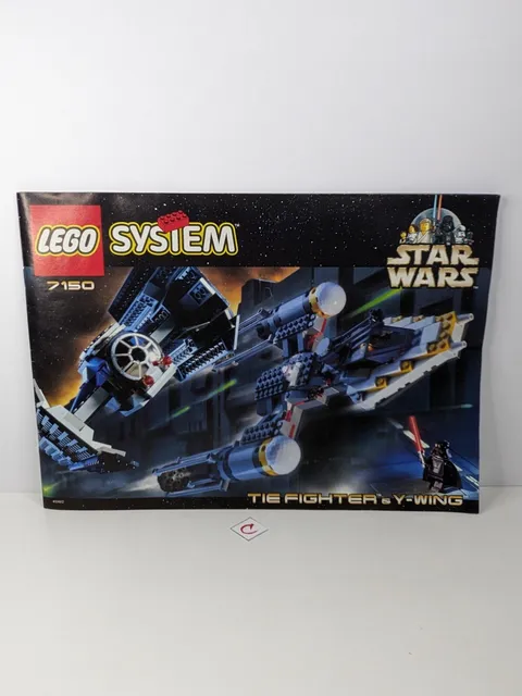 Lego System Star Wars 7150 Tie Fighter & Y-Wing *Manual Only* - Rare Retired