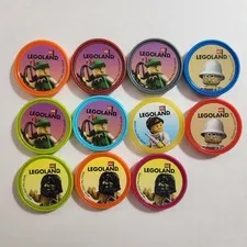 Legoland Windsor Resort UK Lego Pop Badge Lot Set of 11 Robin Hood Princess 2010