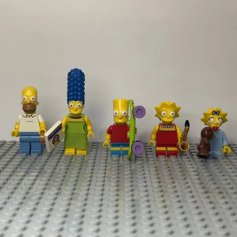 LEGO Simpsons Series 1 Minifigure Bundle 71005 Homer Bart Marge Lisa Maggie RARE