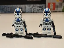 2x Star Wars 501st Legion Clone Trooper (Phase 2) Custom Lego Minifigure