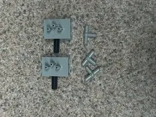 Lot Of 2 LEGO Pneumatic Switch With Top Studs Light Blueish Gray