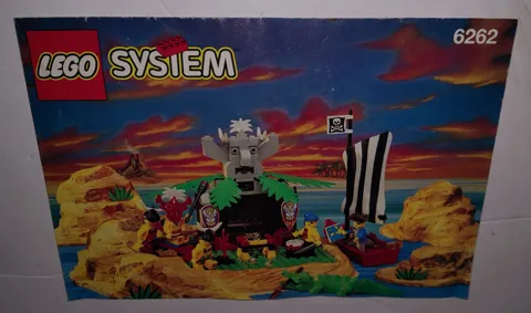 MANUAL ONLY Lego 6262 King Kahuka’s Throne Vintage Instructions Legoland Island