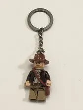 LEGO Indiana Jones Minifigure Keychain Keyring 852145 RETIRED 2008 RARE HTF