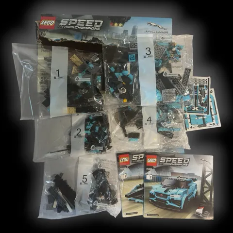 LEGO 76898 Formula E Jaguar I-PACE Speed Champions OPEN DAMAGED BOX Sealed Bags