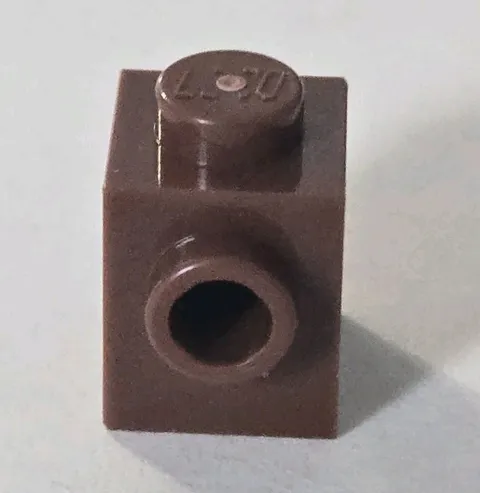 LEGO Parts - Reddish Brown Brick 1 x 1 with Stud on Side - No 87087