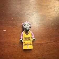 LEGO Star Wars Alien Minifigure Purple Head Yellow Outfit Figure 1 Piece