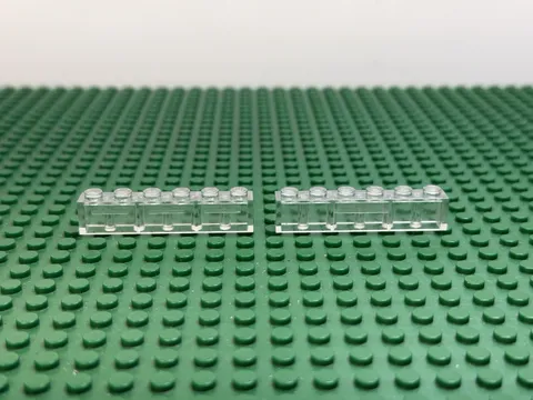 2004 LEGO Trans-Clear Brick 1 x 6 Harry Potter Knight Bus 4695 (2 PCS) #3009