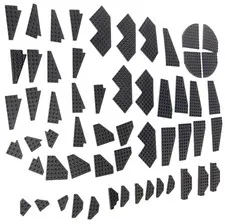 LEGO Black Wing Wedge Plate Lot - Left Right Angled Corner Plates Star Wars Spac