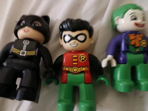 Lego Duplo Robin~Wonder~ Woman~ Batman Lot Of 3 Robin Figures Marvel Comics